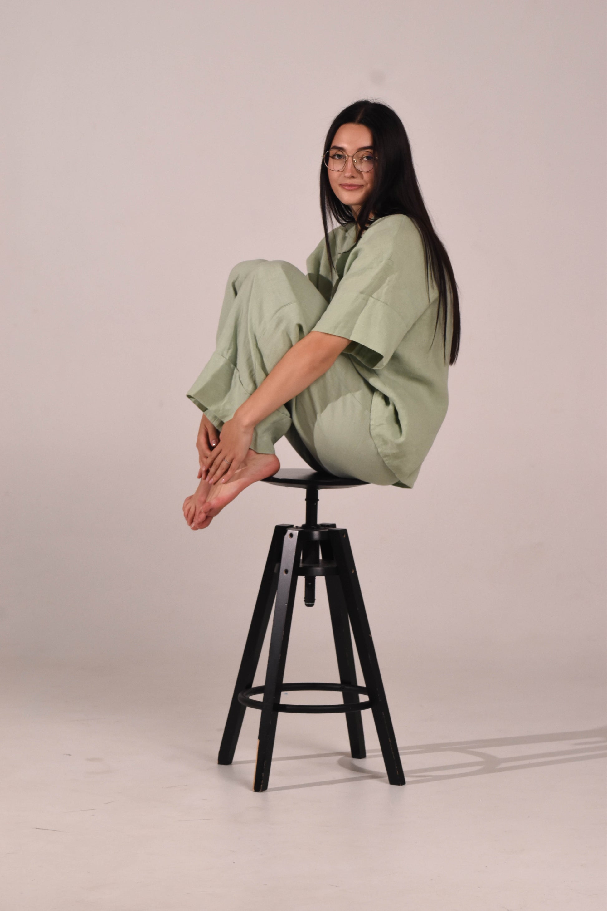 Linen Pants – Matcha - LinumLenis