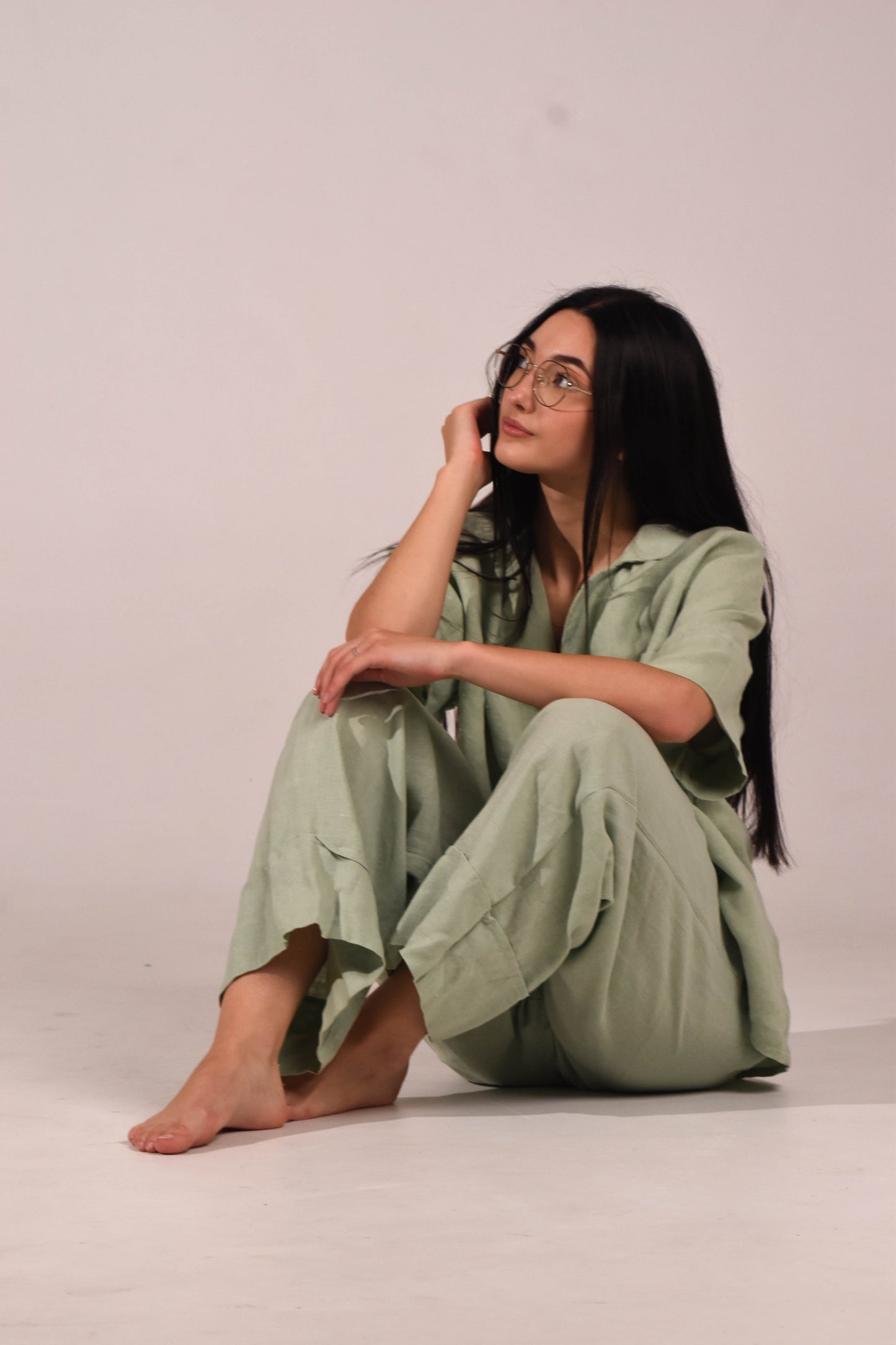 Linen Pants – Matcha