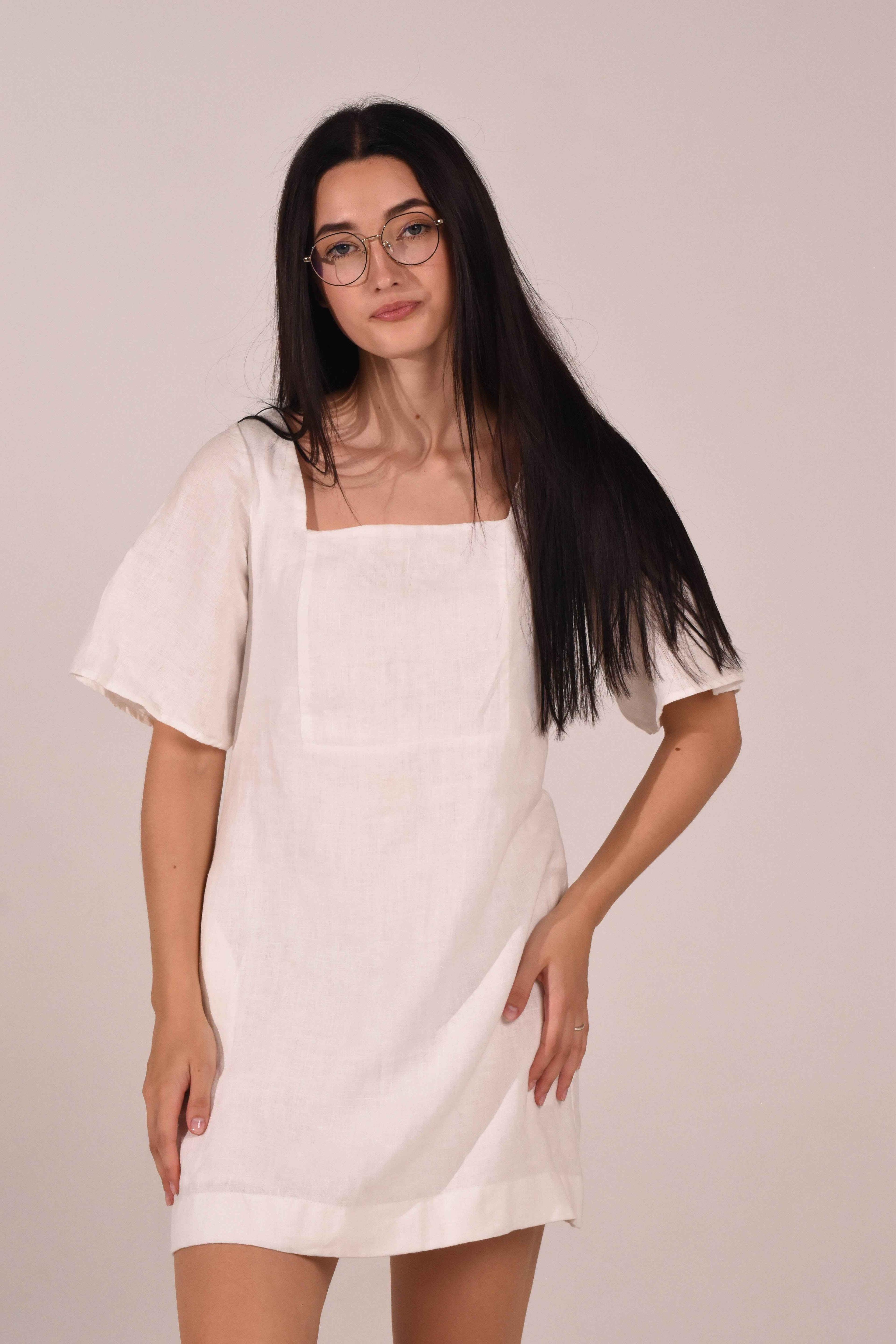 White dress - LinumLenis