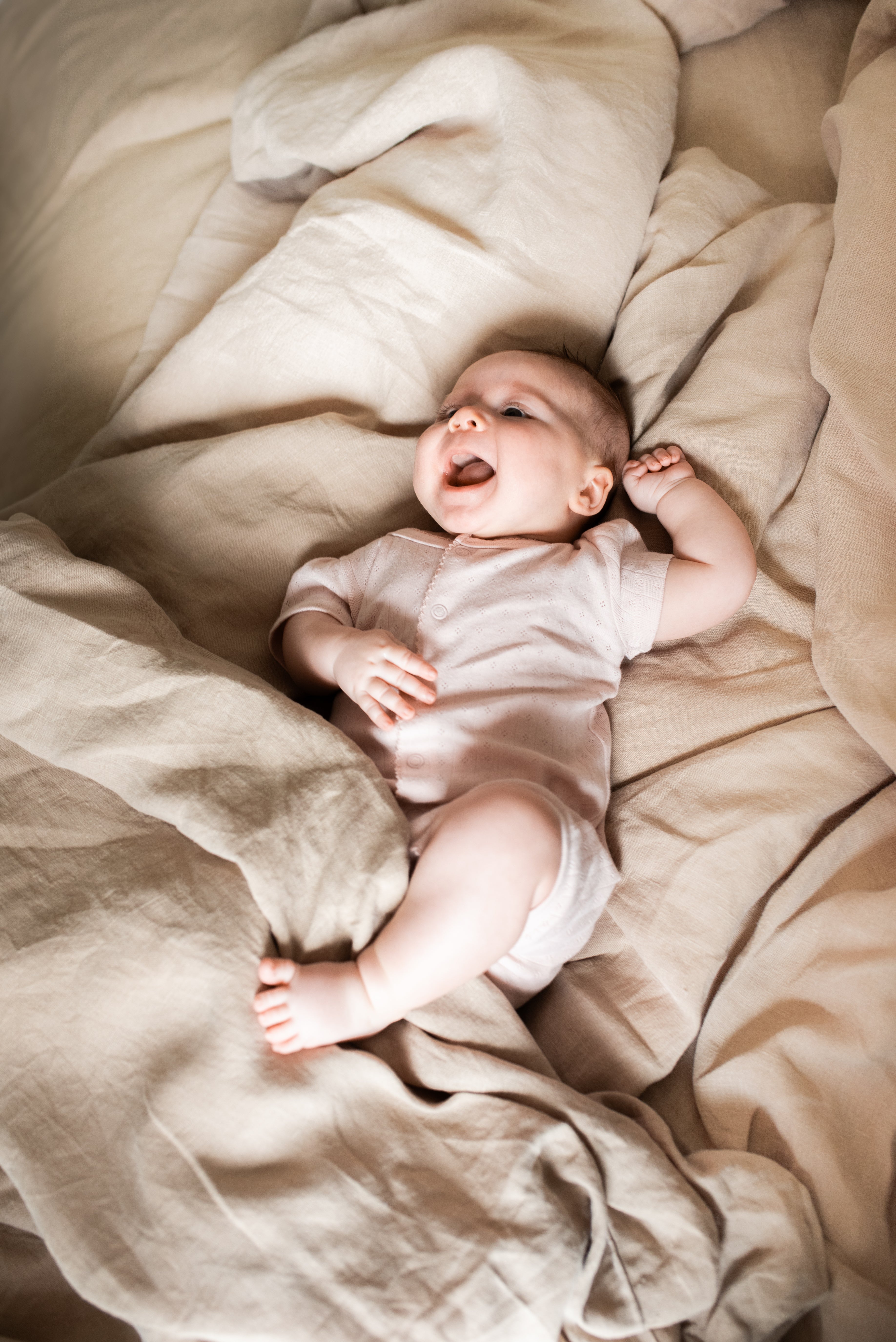 Baby Linen Bedding 3-Piece Set Brown