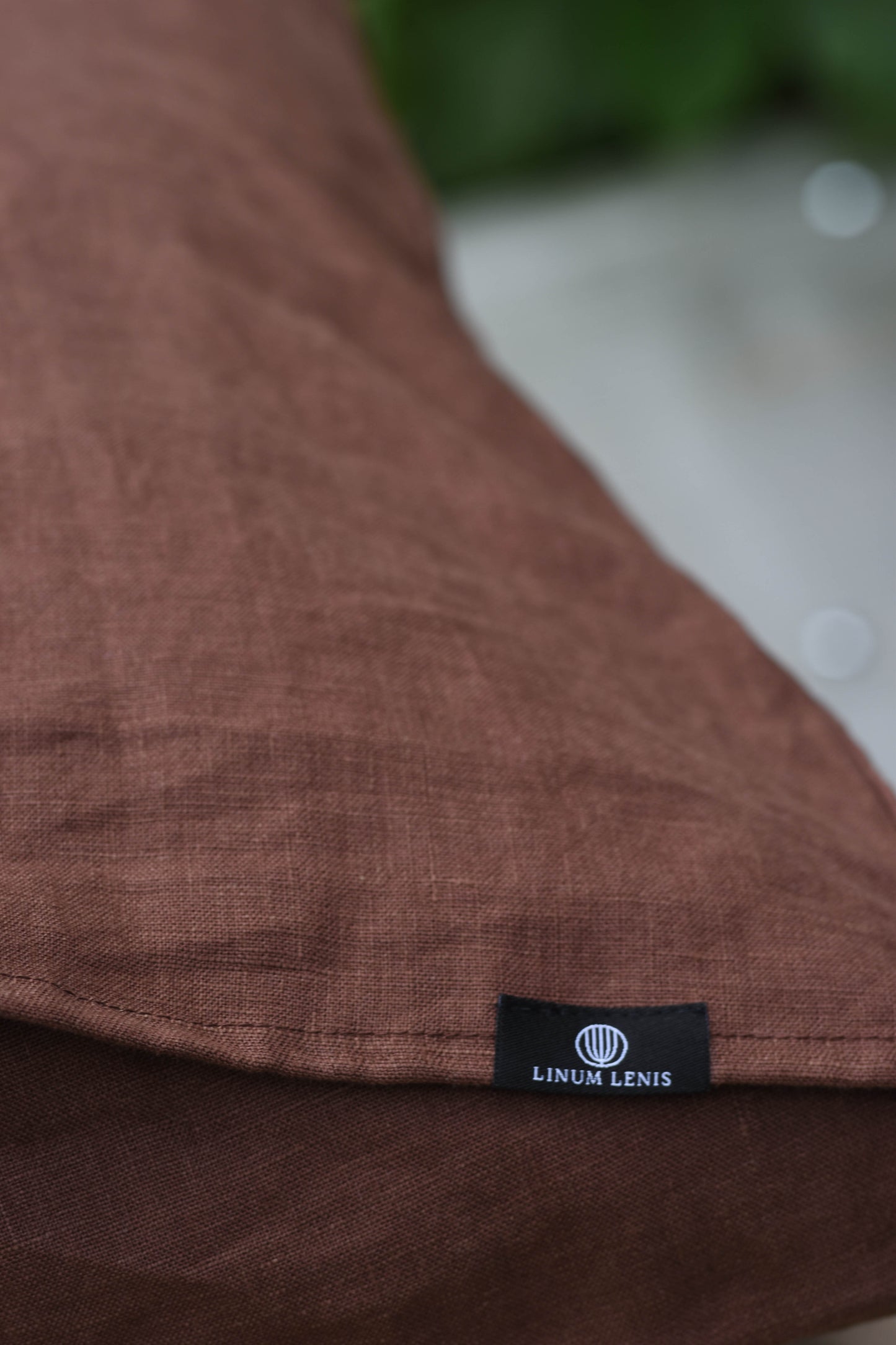 Linen Bedding Set Brown