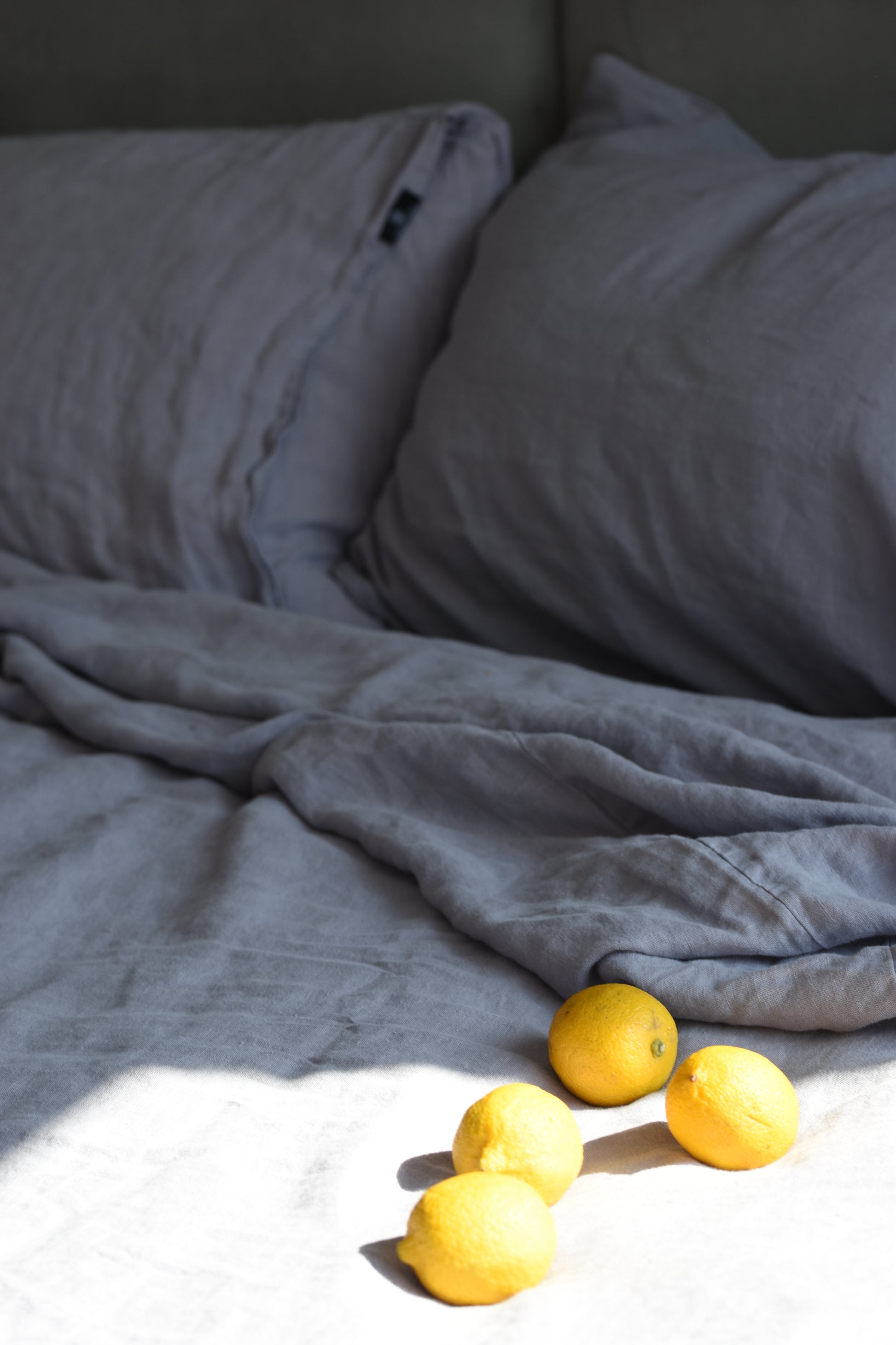 Linen Fitted Sheet – for Natural Comfort and Convenience Dusk Gray - LinumLenis