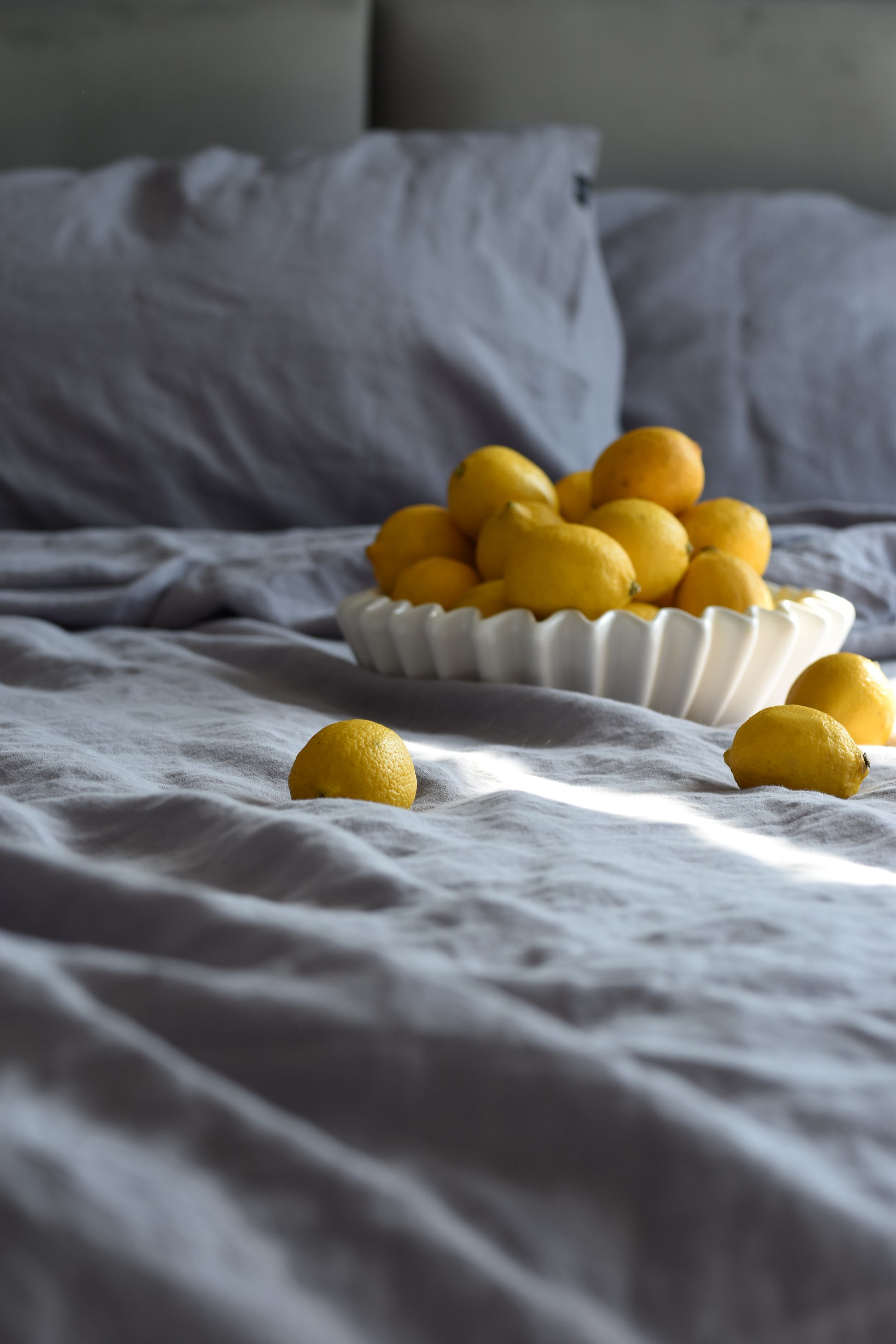 Linen Fitted Sheet – for Natural Comfort and Convenience Dusk Gray - LinumLenis