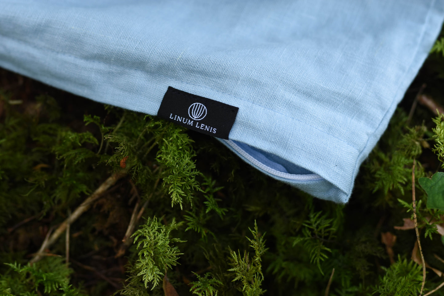 Linen Bedding Set – Light Blue