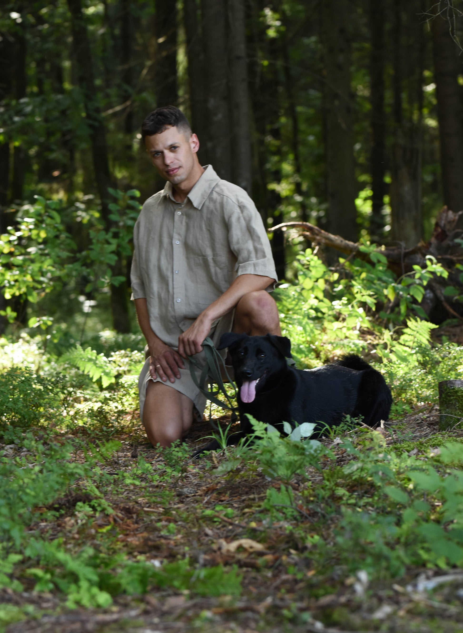 Men's Shorts Warm Cocoa - LinumLenis