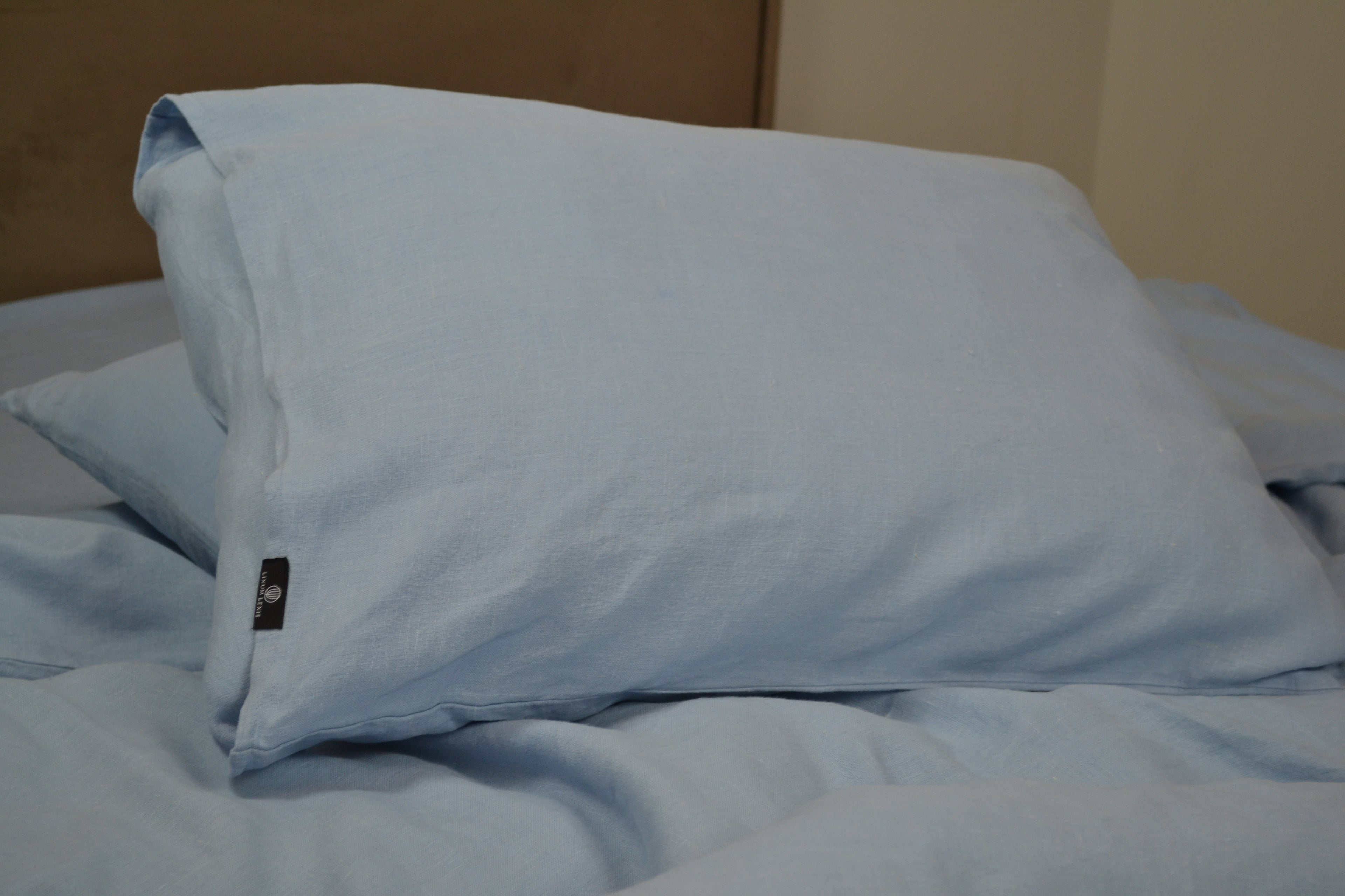Linen Bedding Set – Light Blue - LinumLenis