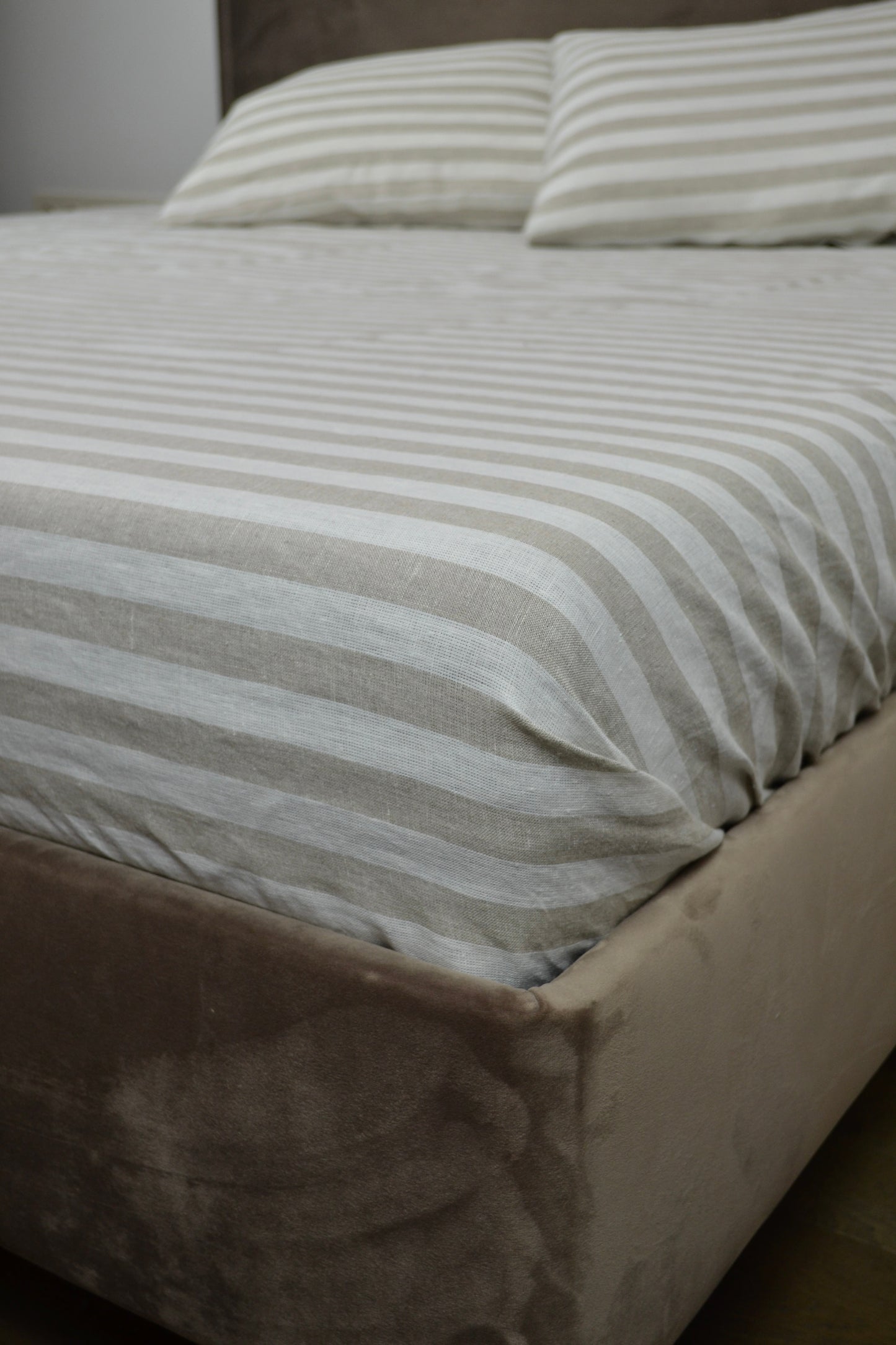 Organic Linen Striped Bedding