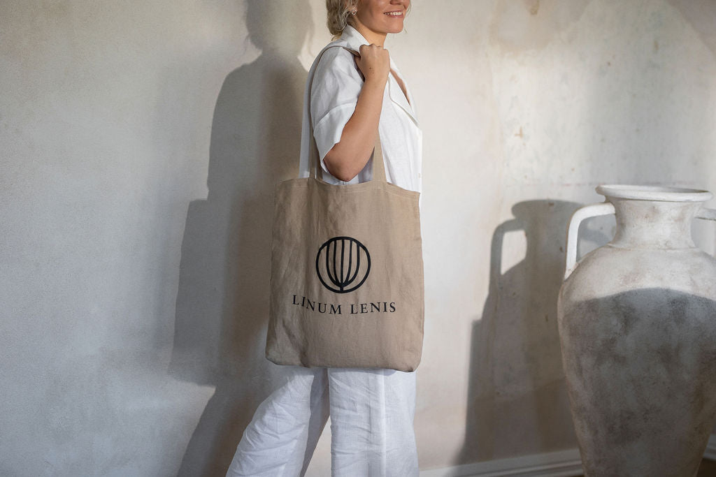 Linen Shopping Bag - free with bedding combo