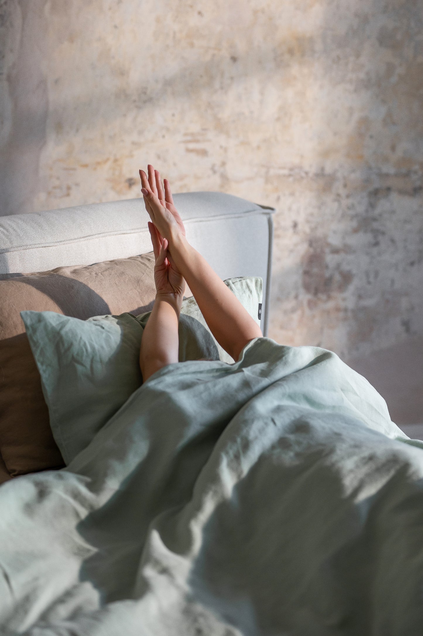 Linen Bedding Set - Matcha