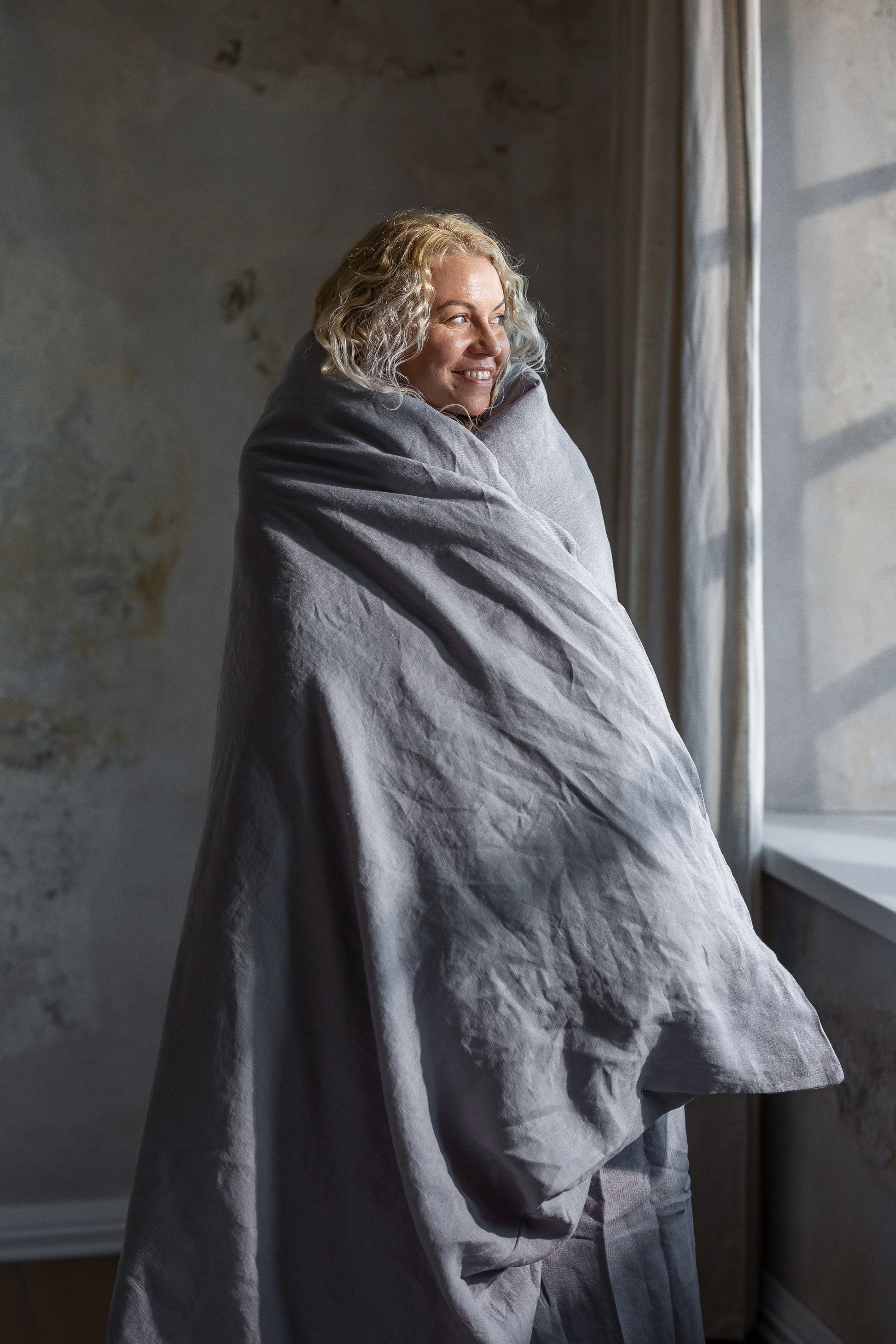 Linen Bedding Set – Dusk Grey - LinumLenis
