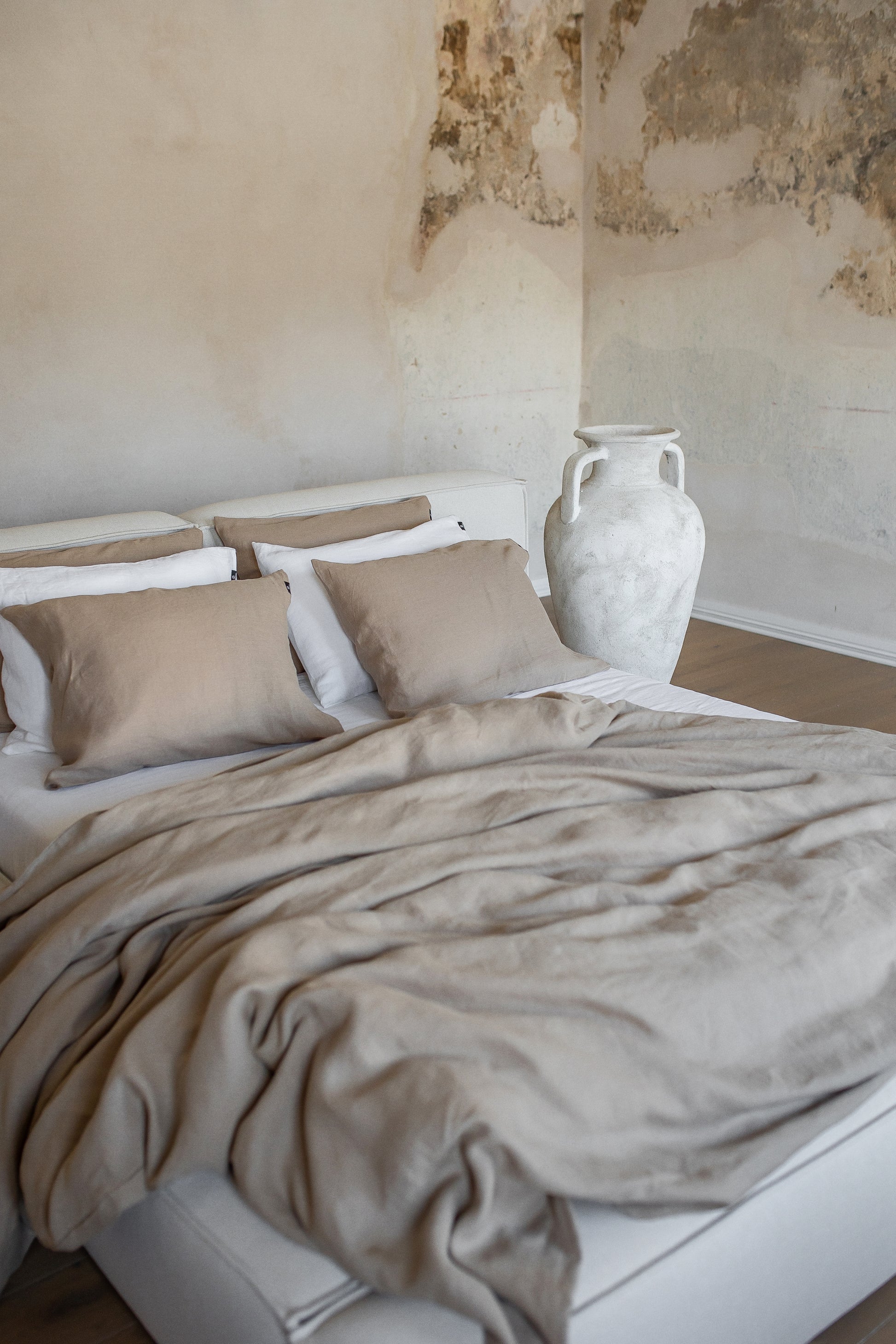 Linen Bedding Set – Warm Cocoa - LinumLenis
