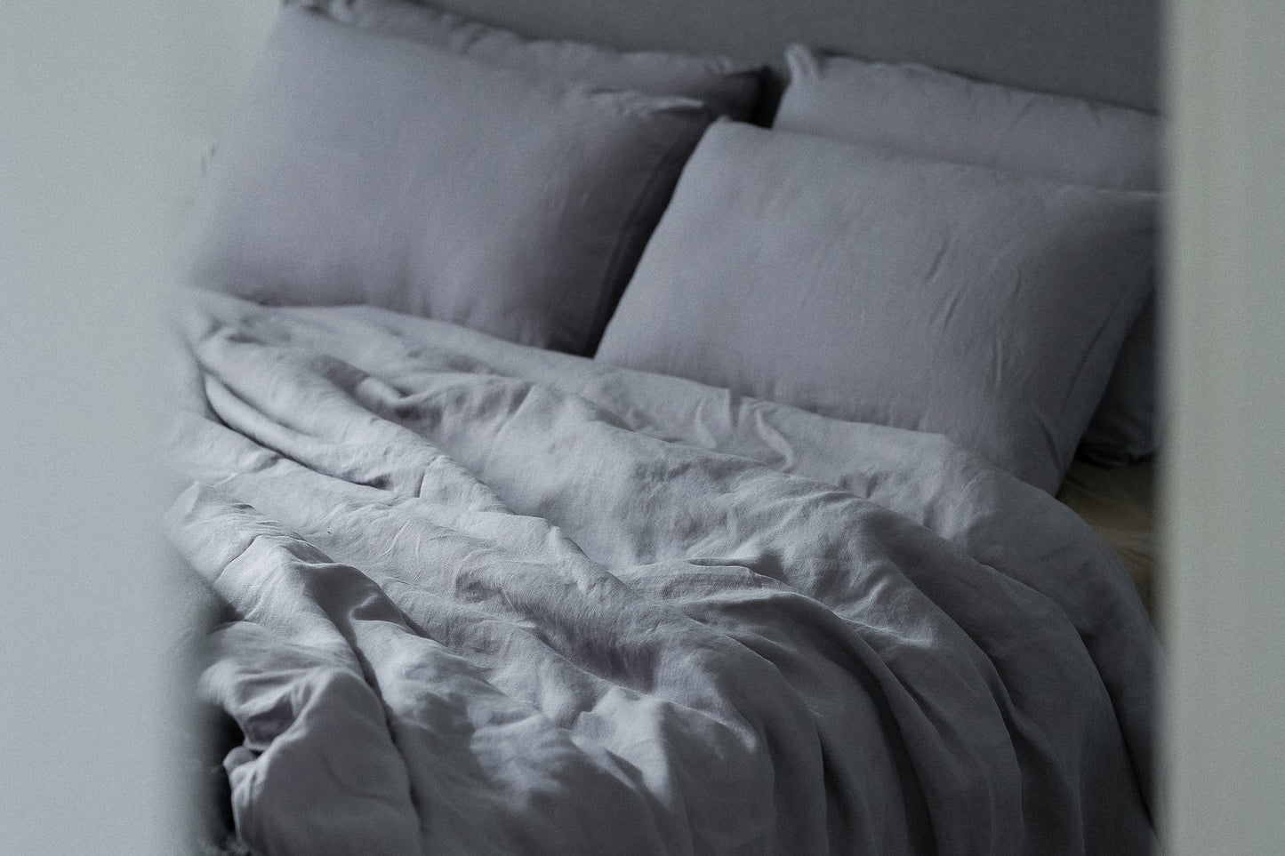 Linen Bedding Set – Dusk Grey