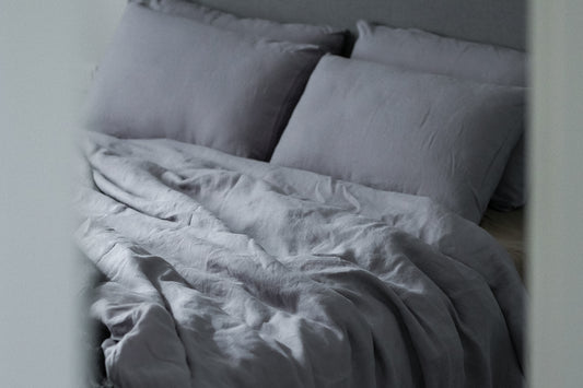 Linen Bedding Set – Dusk Grey - LinumLenis