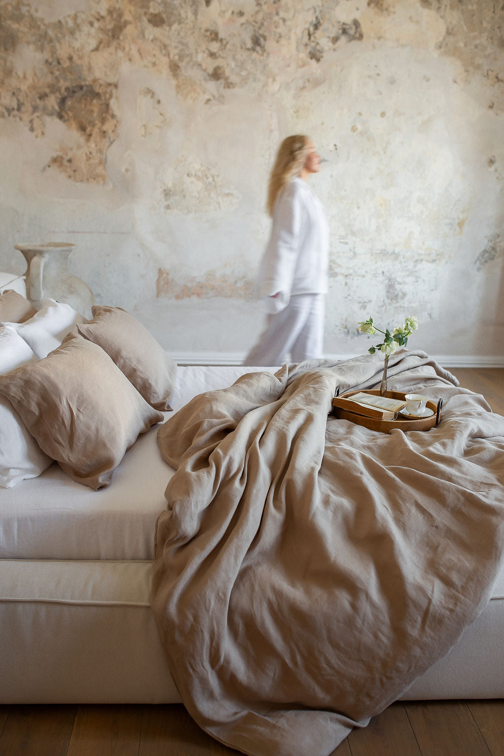 Long Sleeve Linen Shirt – Pure White