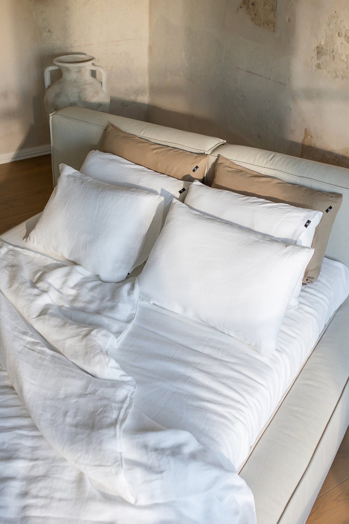 Linen Bedding Set – Pure White