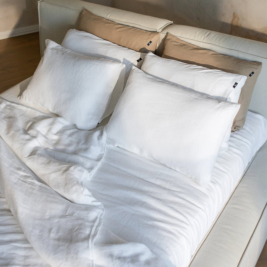 Linen Bedding Set – Pure White