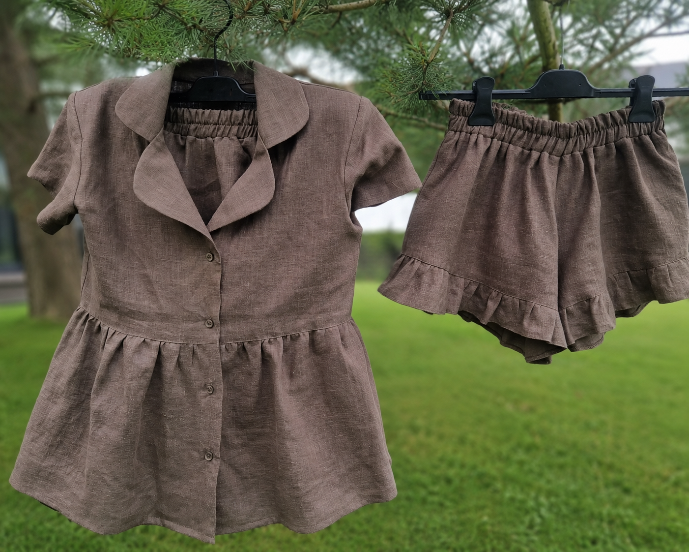 Amalfi Linen Set – Cocoa Brown