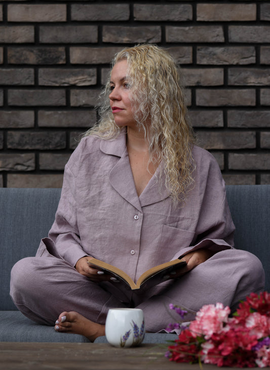Short Sleeve Linen Shirt – Ash Rose
