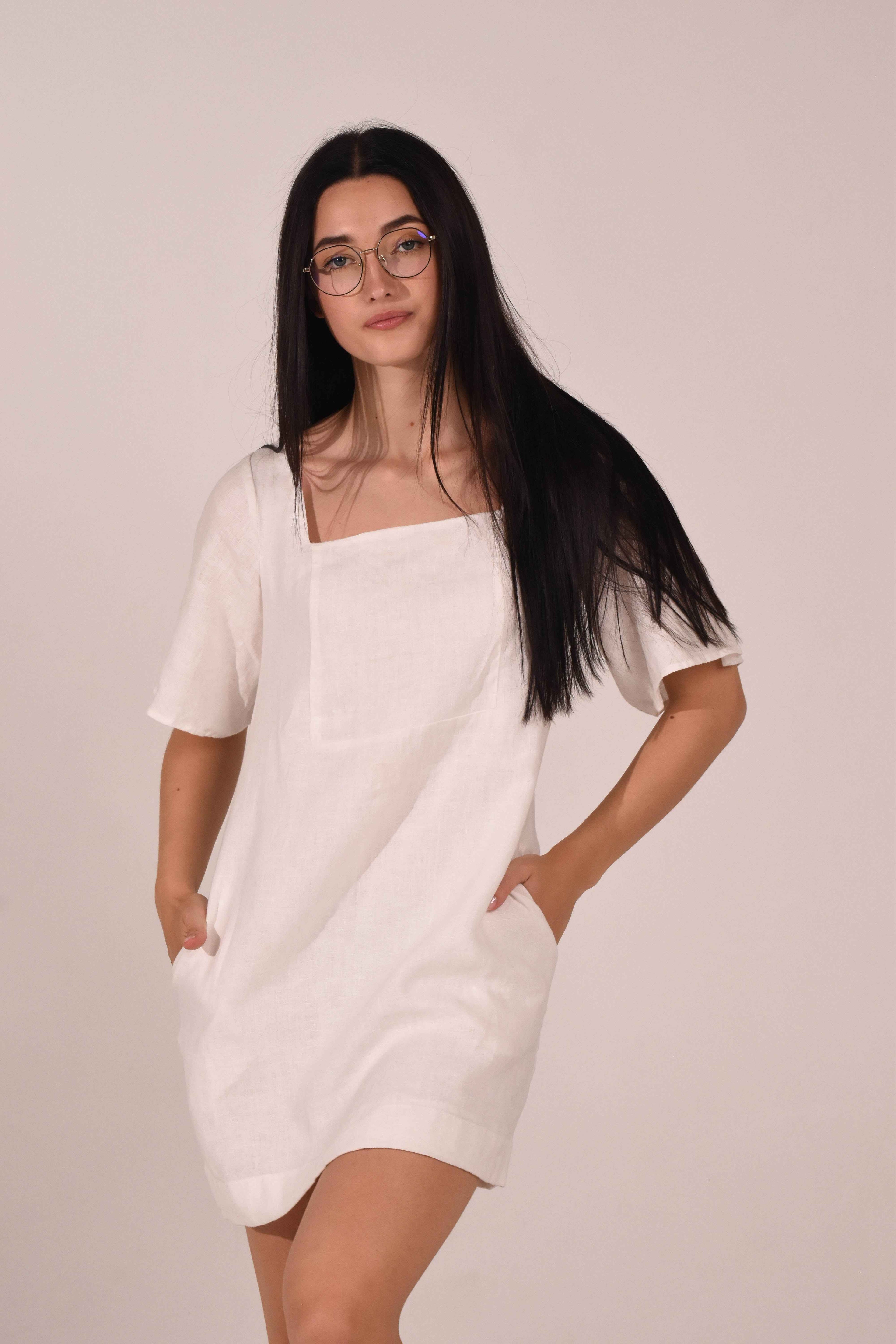 White dress - LinumLenis