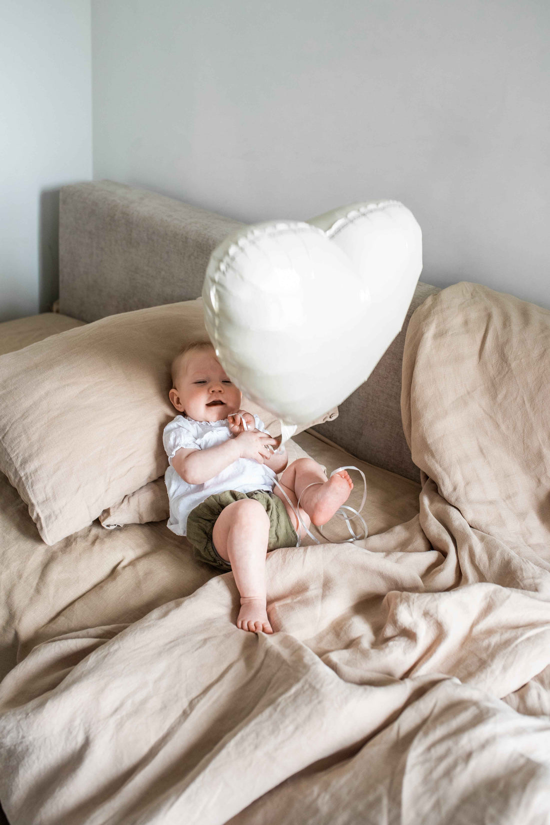 Baby Linen Bedding 3-Piece Set Brown