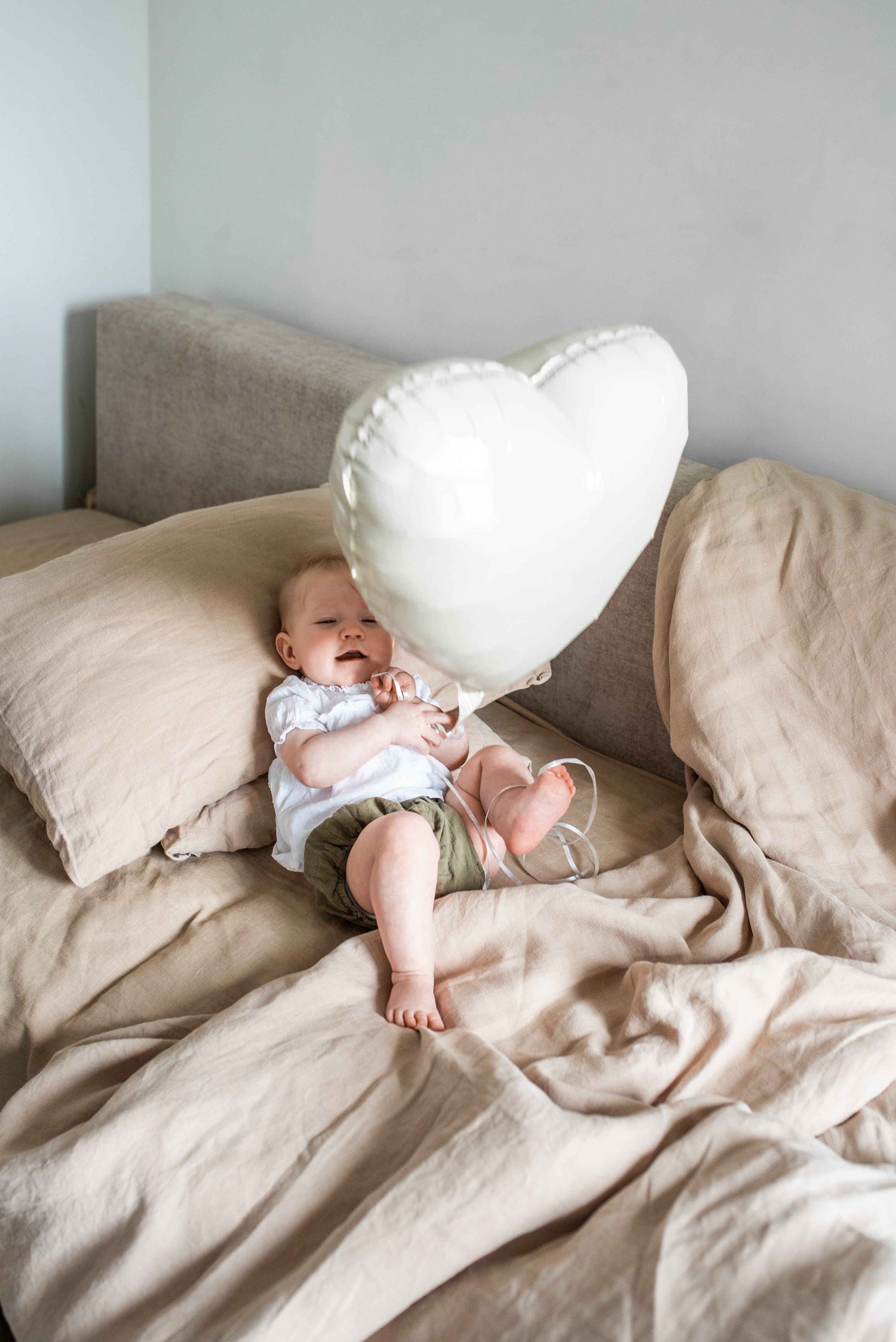 Baby Linen Bedding 3-Piece Set Brown