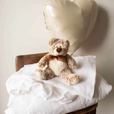 Baby Linen Bedding 2-Piece Set Brown