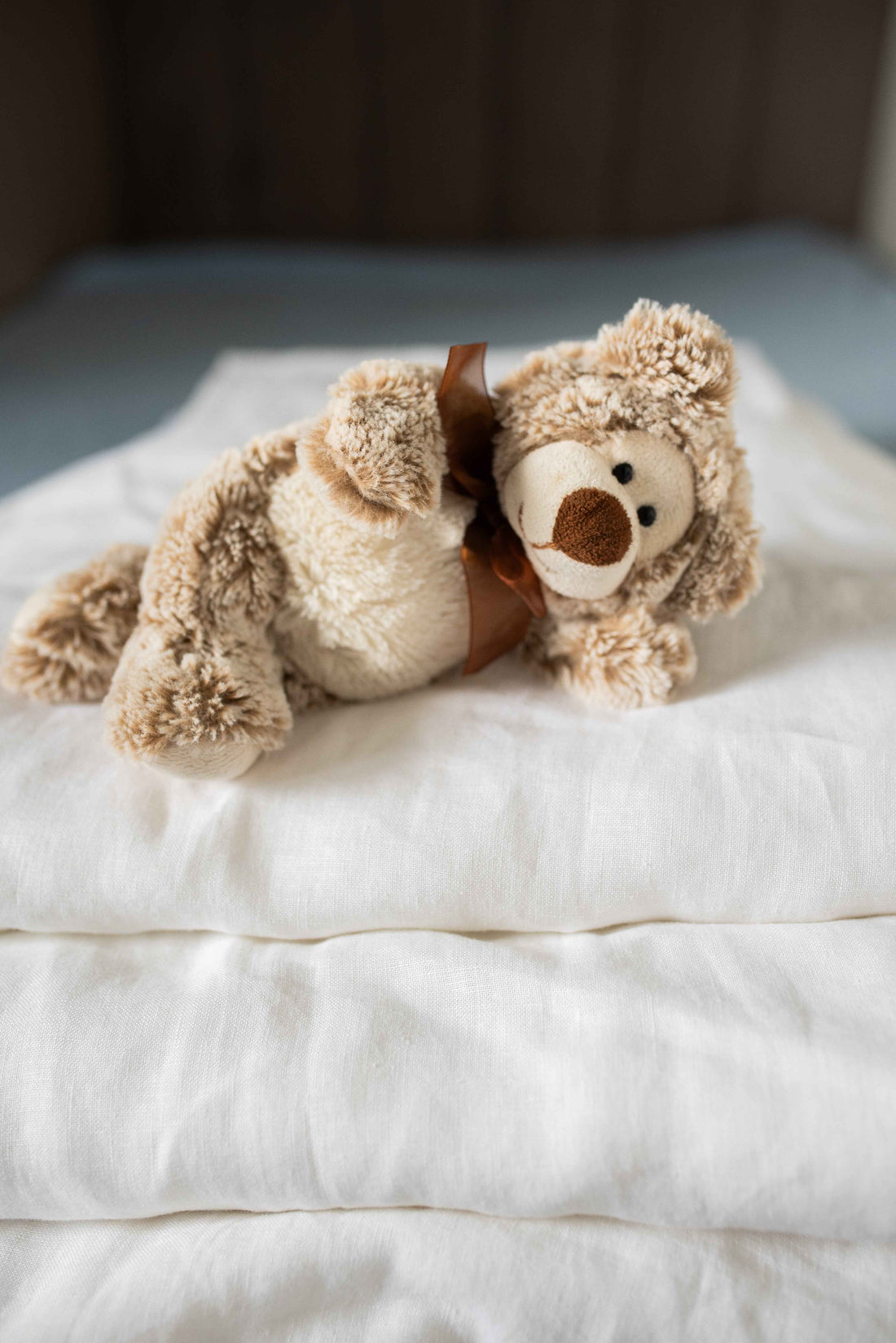 Baby Linen Bedding 2-Piece Set Brown
