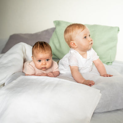 Baby Linen Bedding 3-Piece Set Matcha
