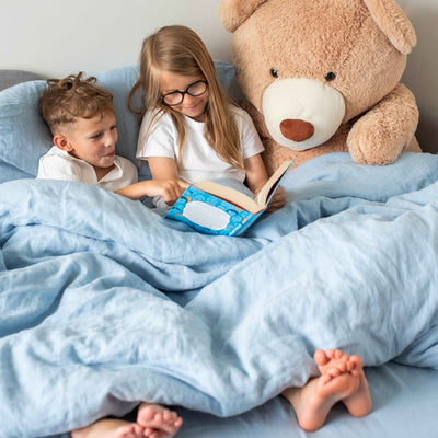 Baby Linen Bedding 3-Piece Set Light Blue