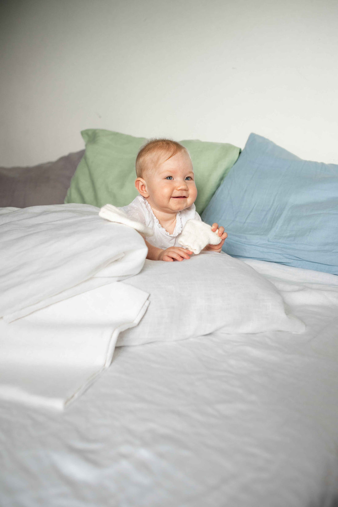 Baby Linen Bedding 3-Piece Set Pure White