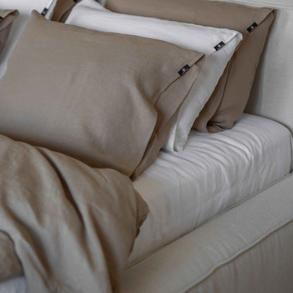 Linen Bedding Set – Warm Cocoa