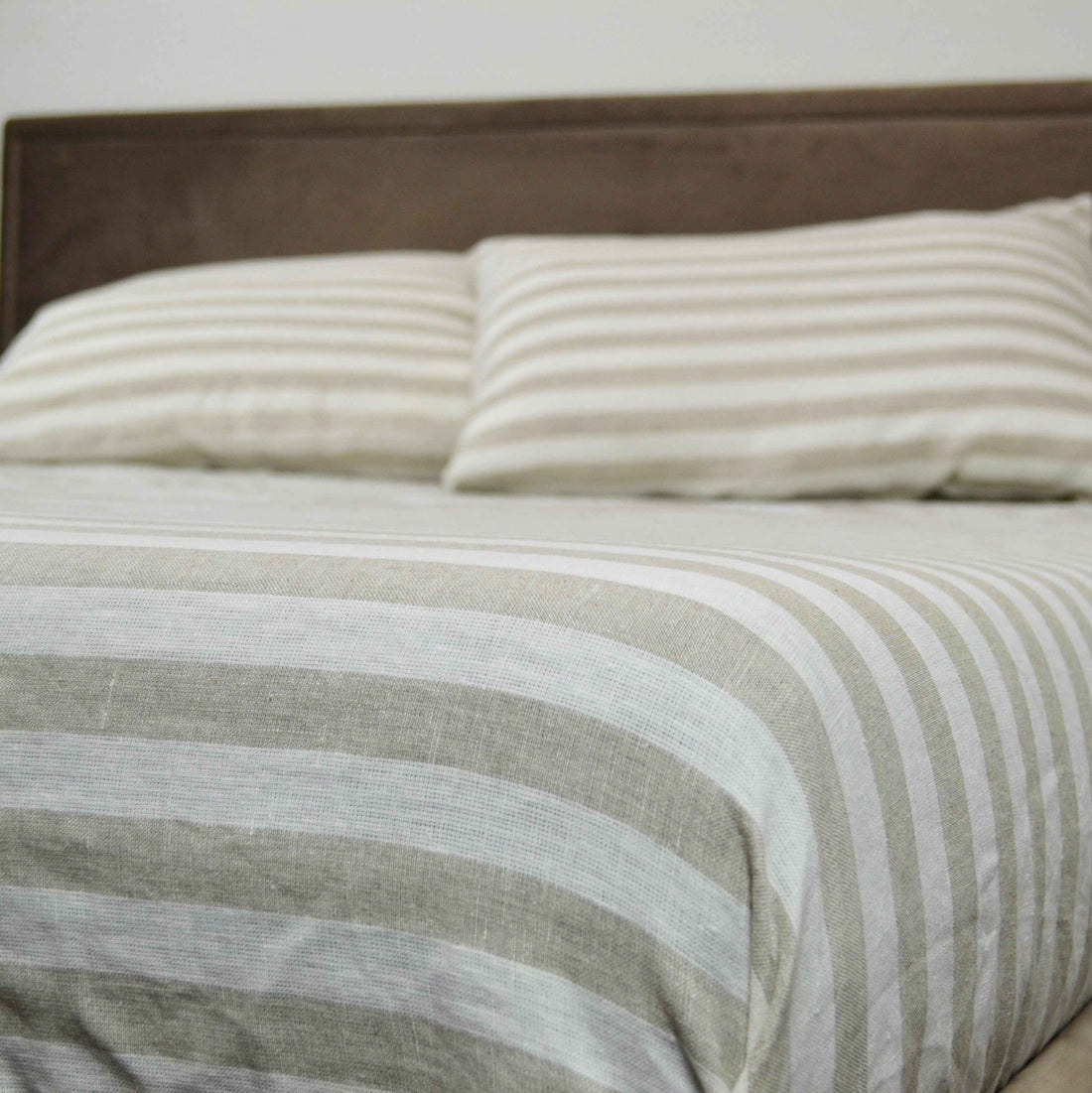 Organic Linen Striped Bedding - LinumLenis