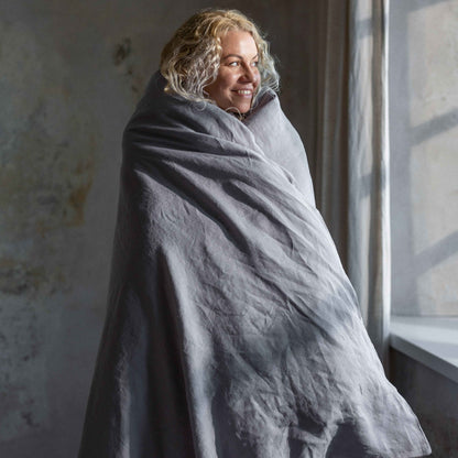 Linen Bedding Set – Dusk Grey - LinumLenis