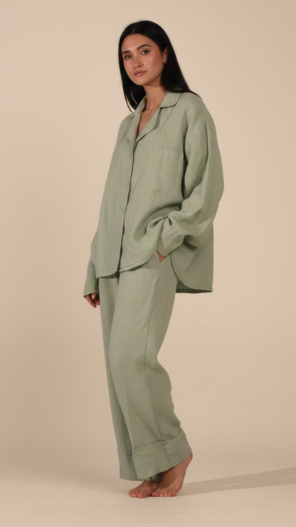 Linen Pants – Matcha