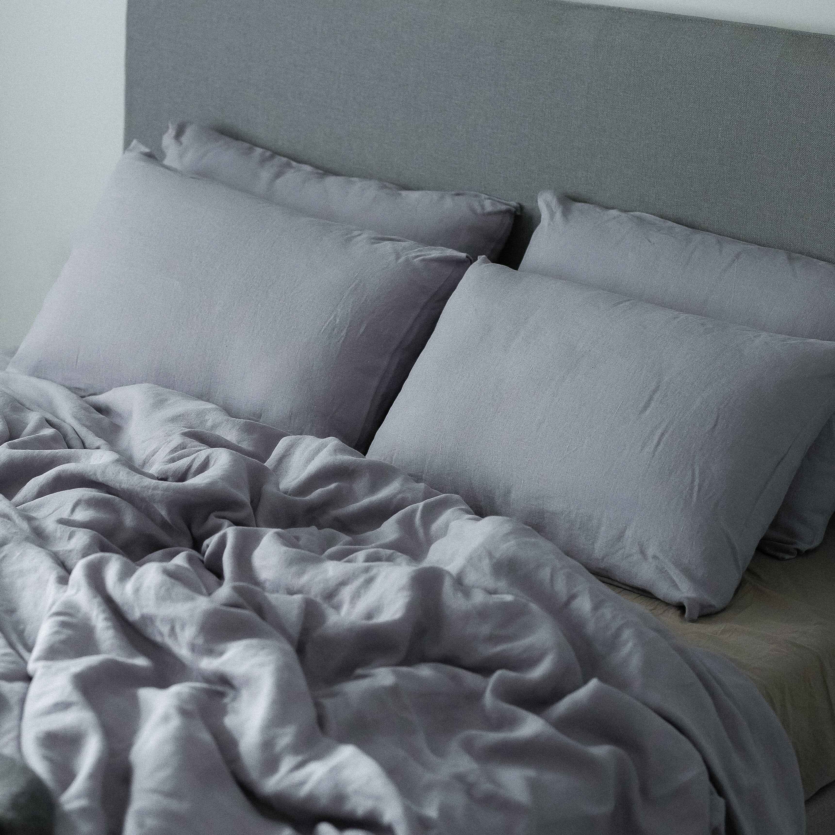Linen Bedding Set – Dusk Grey - LinumLenis