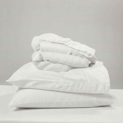 Linen Bedding Set – Pure White