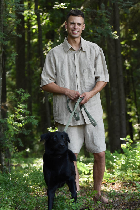 Men's Shorts Warm Cocoa - LinumLenis