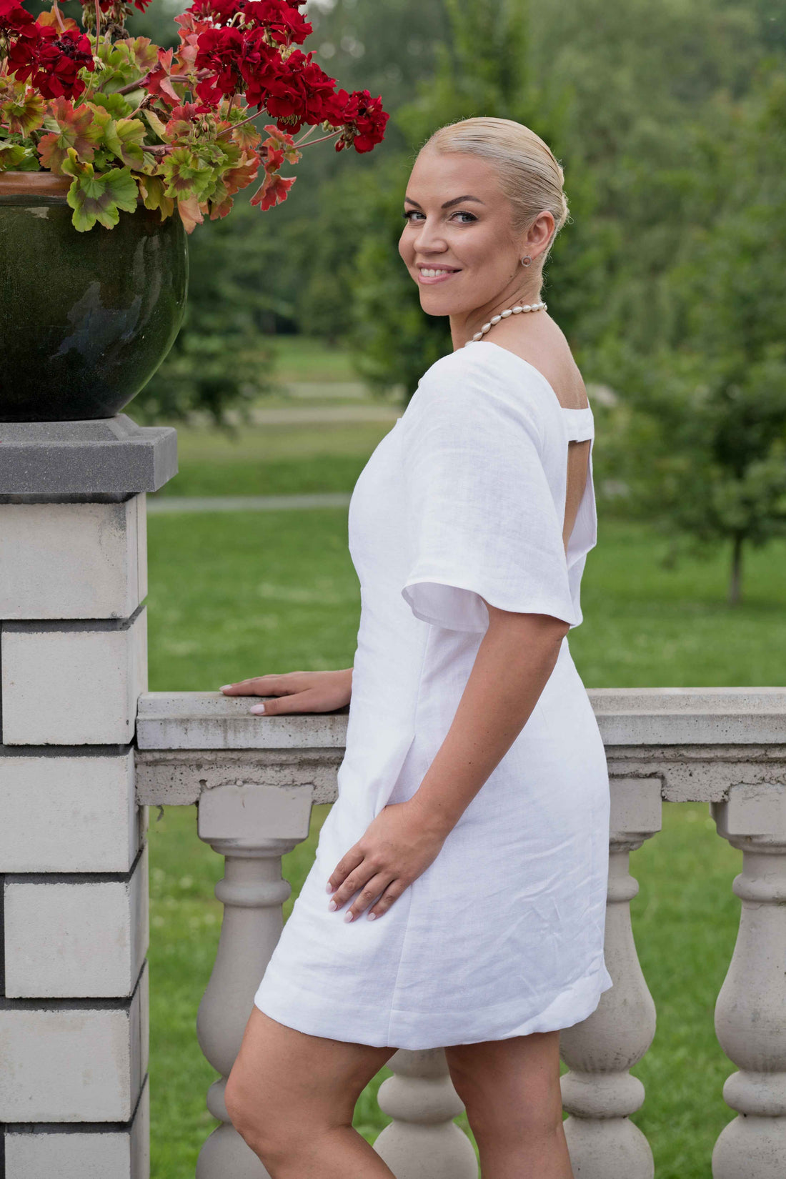 White dress - LinumLenis