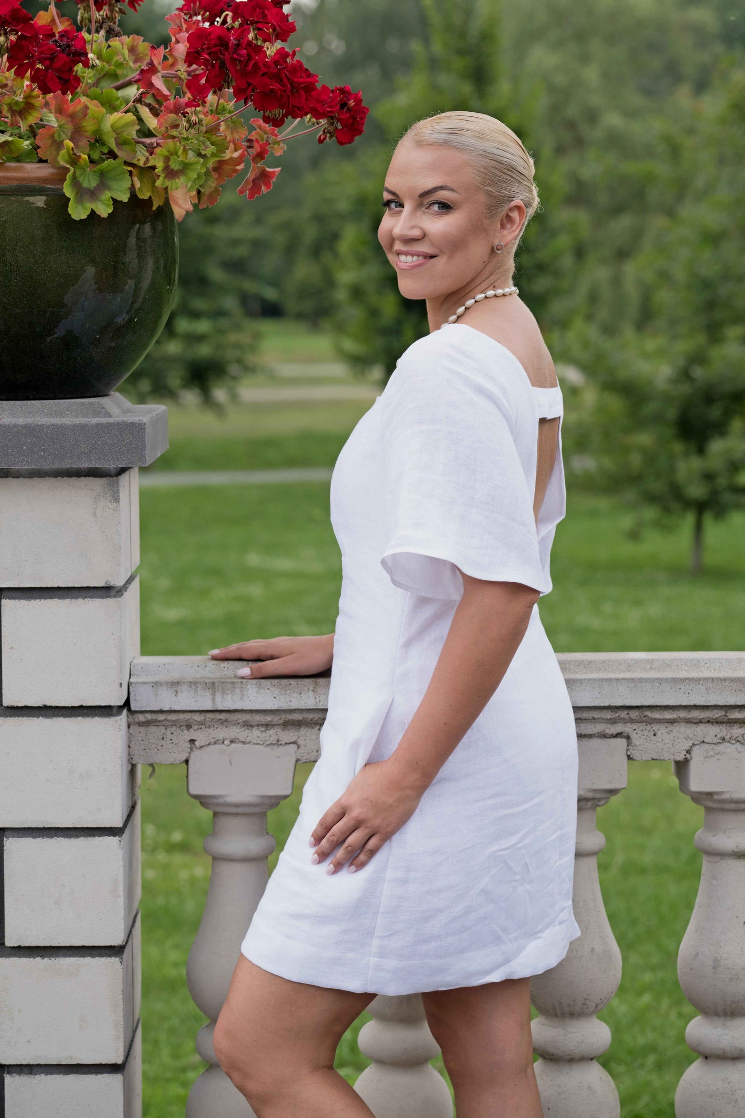 White dress - LinumLenis