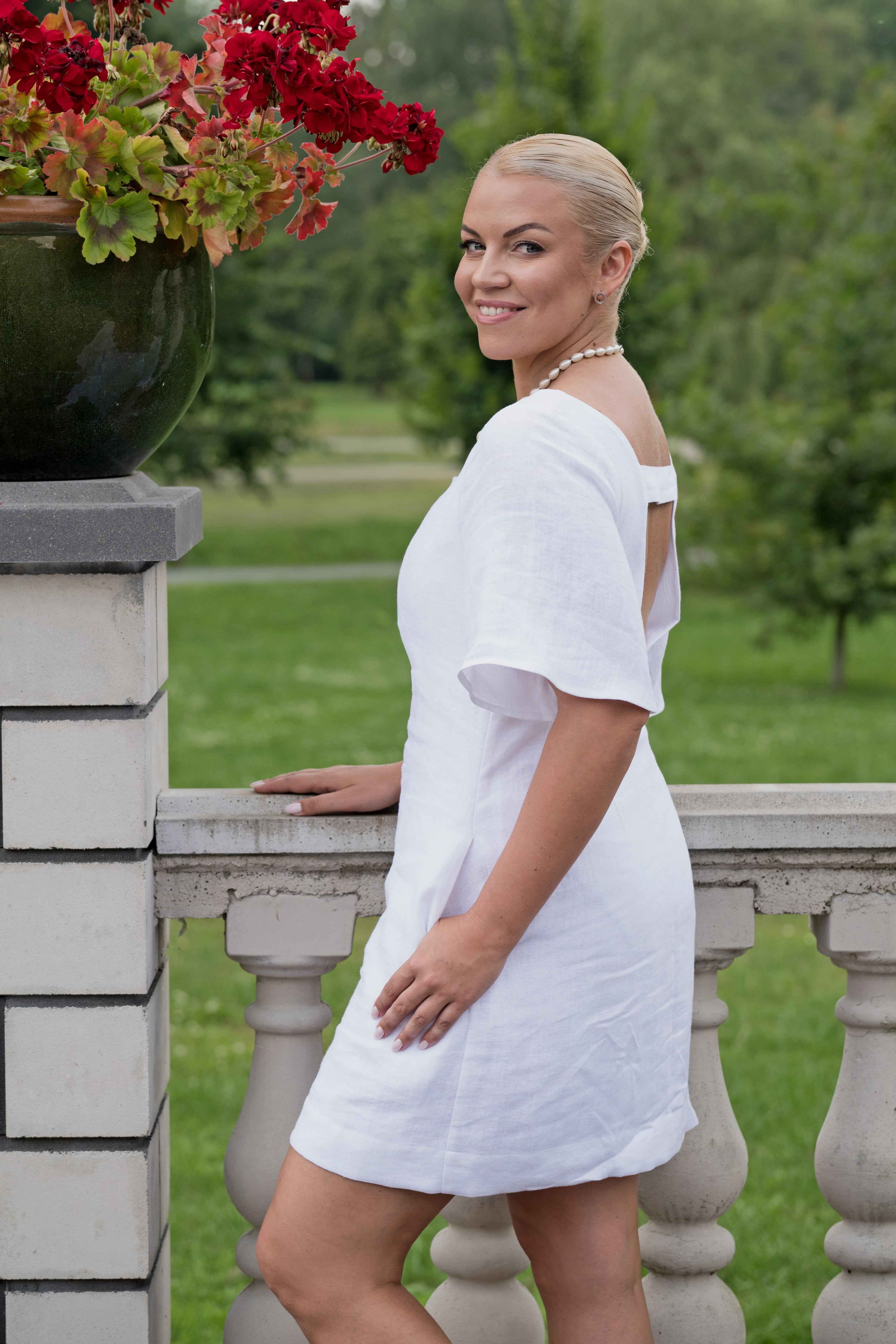White dress - LinumLenis