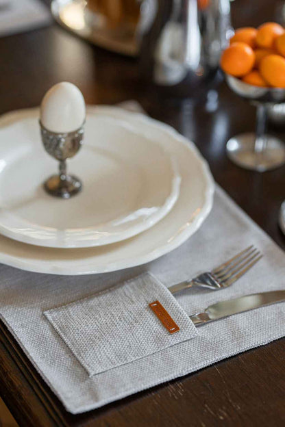 Handmade Table Placemat 6pcs - LinumLenis