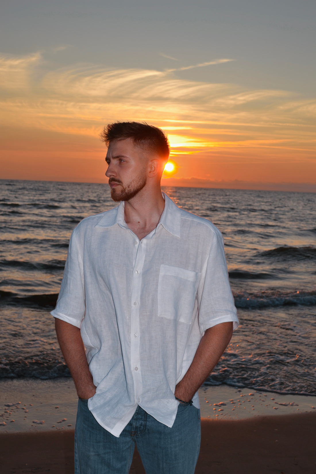 Vyriški marškiniai balta