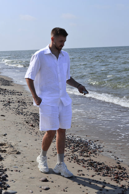 Men's Short Sleeved Shirt and Shorts set