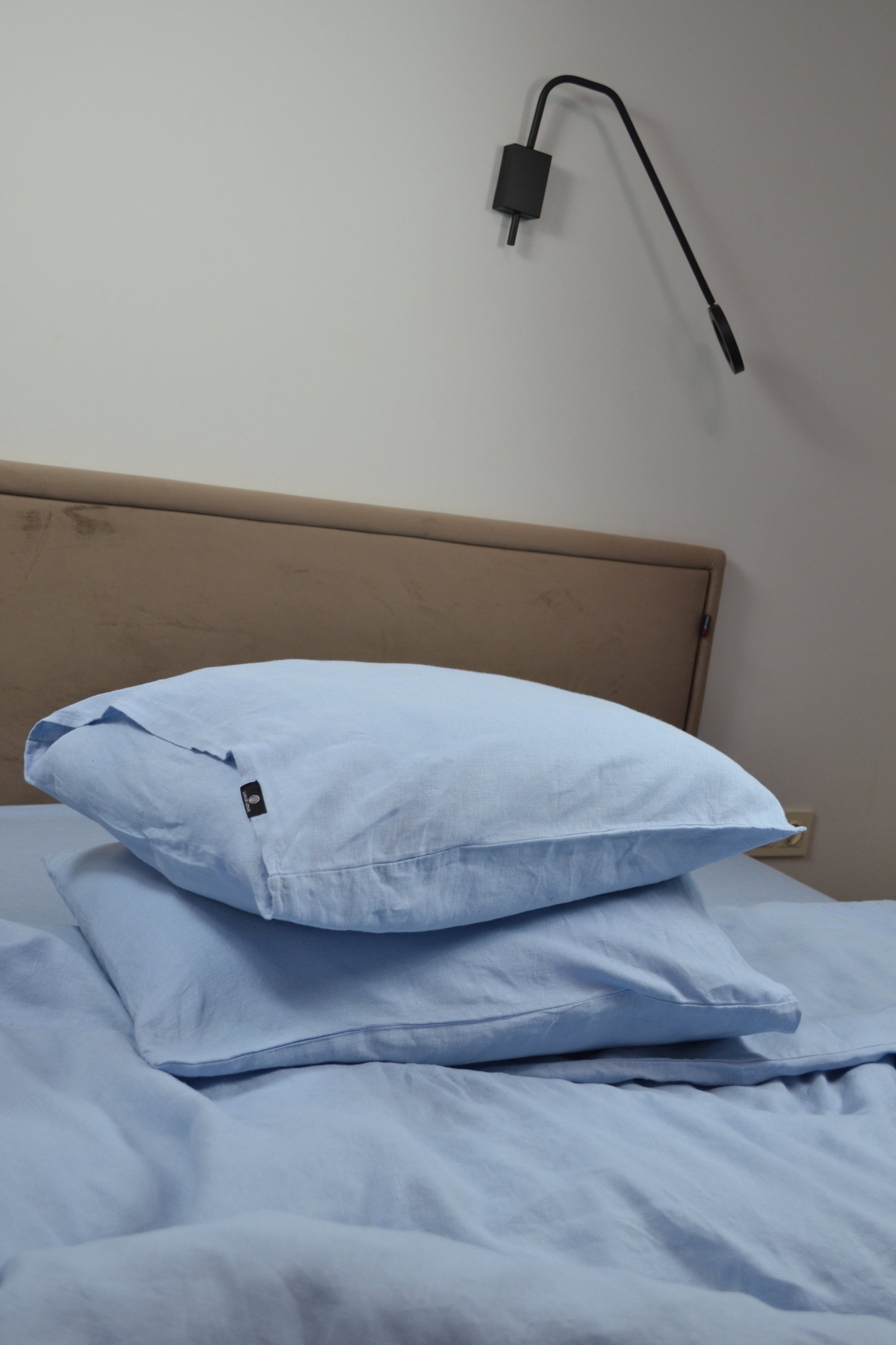 Linen Bedding Set – Light Blue - LinumLenis