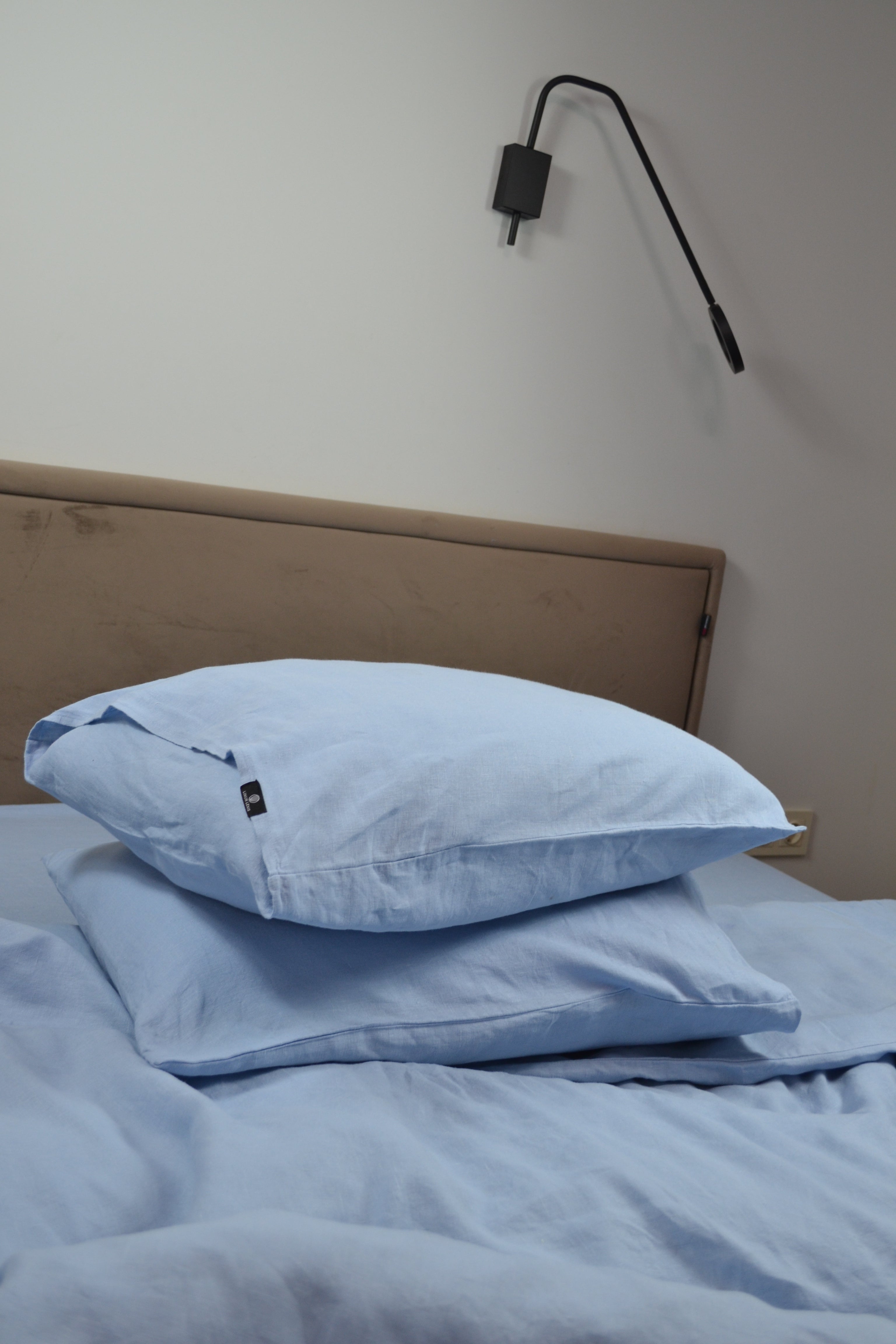 Linen Bedding Set – Light Blue - LinumLenis