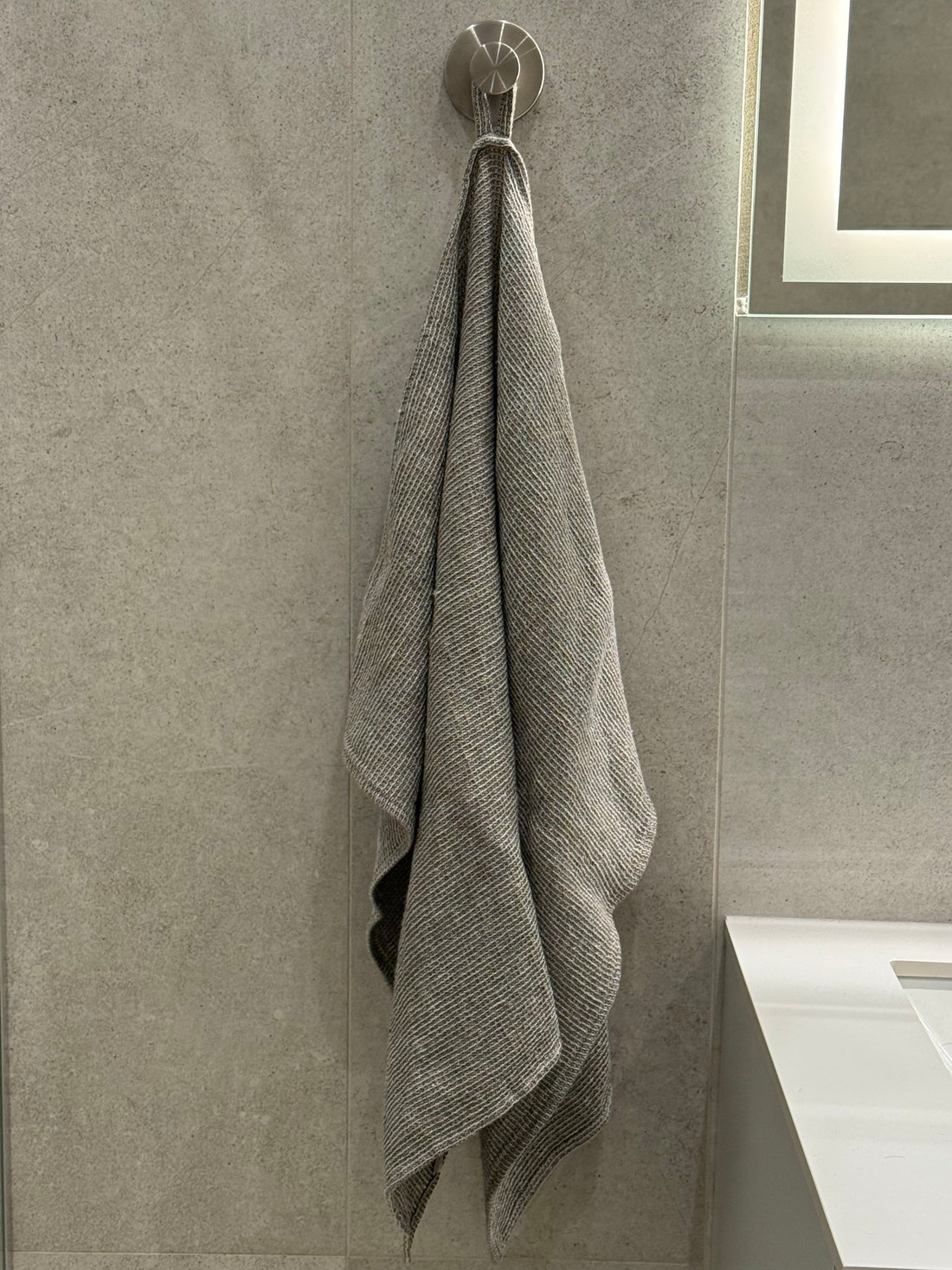 Linen Towel with Recycled Denim