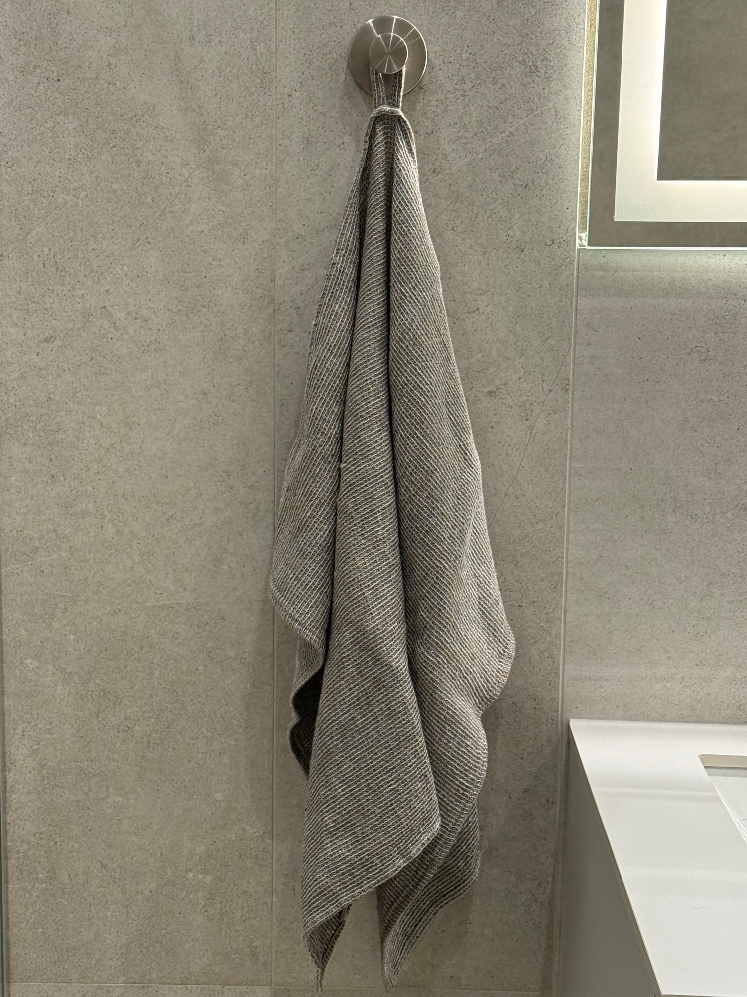 Linen Towel with Recycled Denim