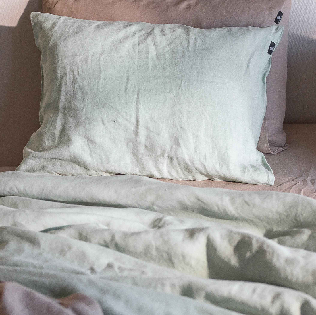 Linen Bedding Set - Matcha - LinumLenis