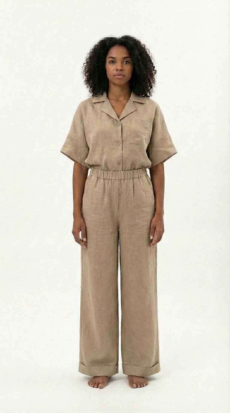 Linen Pants – Cocoa Brown