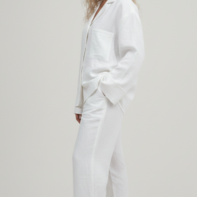 Linen Pants – Pure White